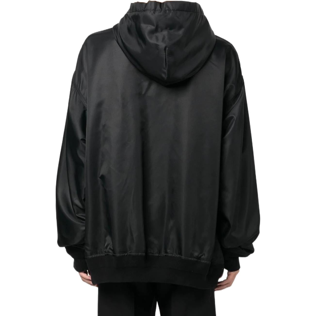 Balenciaga 3B Sports Icon Padded Zip-Up Hoodie 'Black' 698867TMO131000 - 4