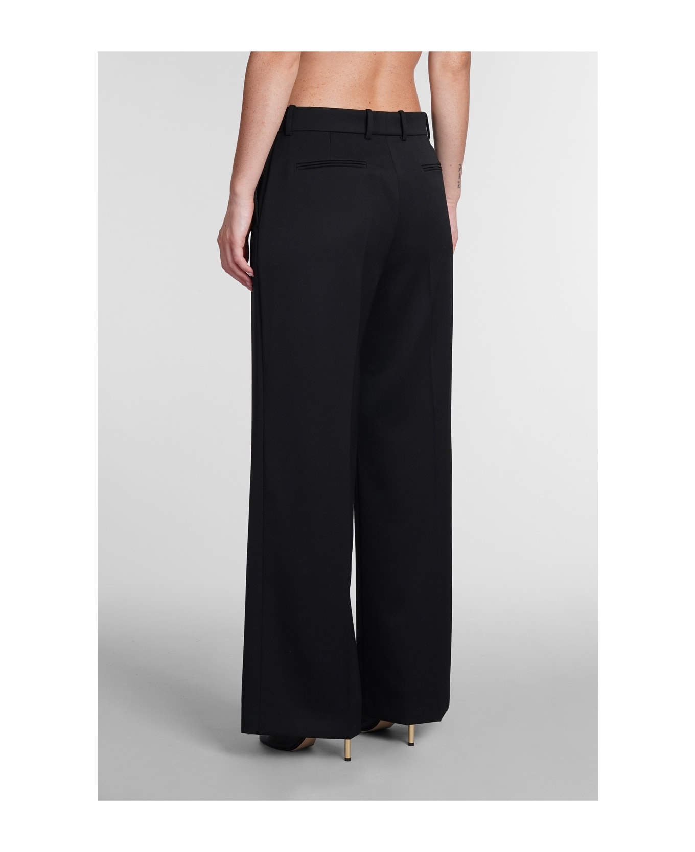 High-waisted Wool Trousers - 3