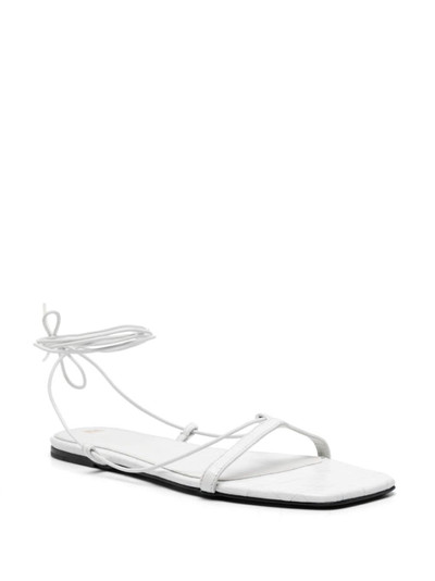 Totême The Tie leather sandals outlook
