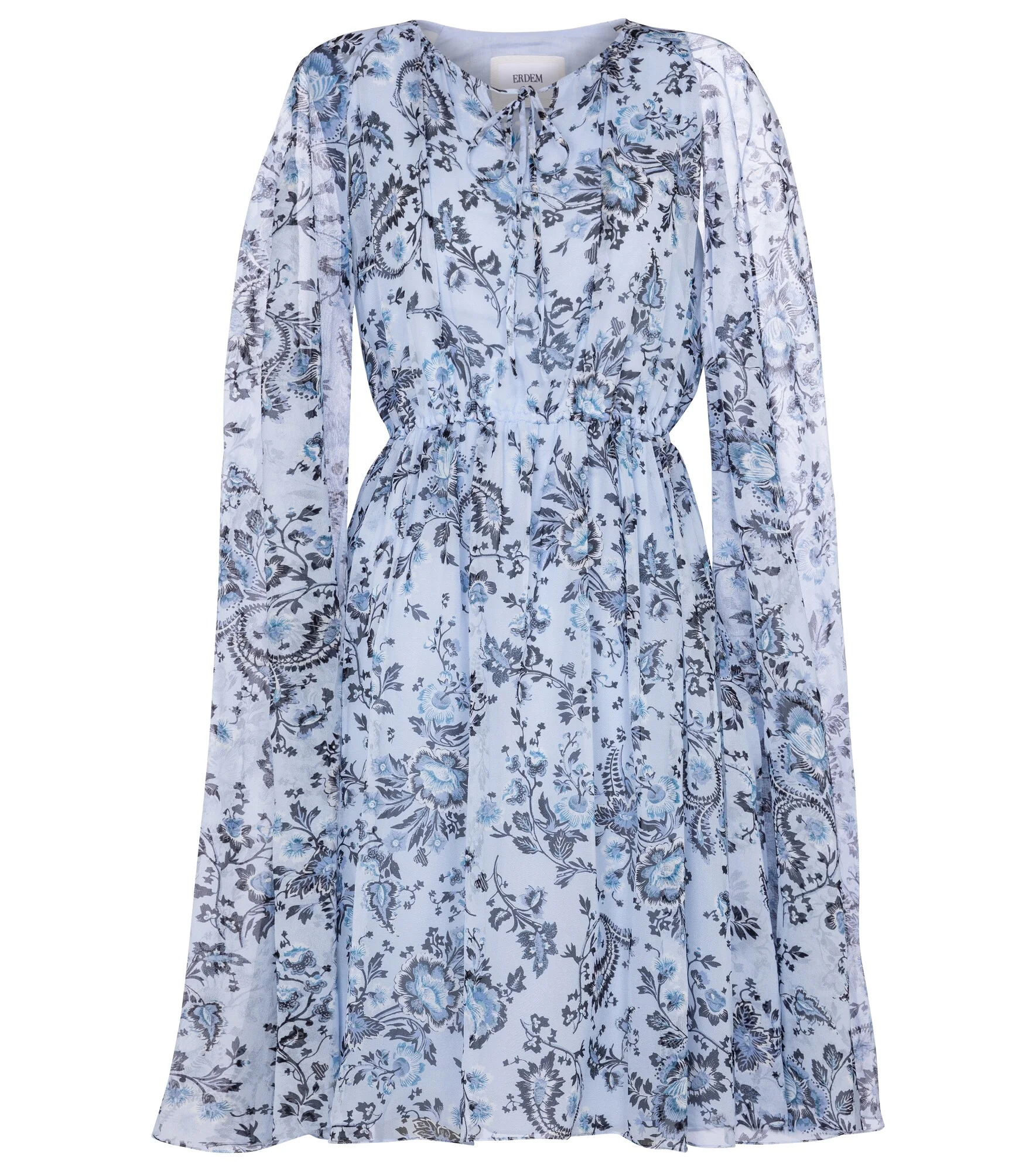 Austin printed silk voile minidress - 1