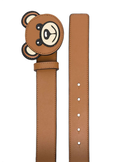 Moschino Teddy Bear buckle belt outlook