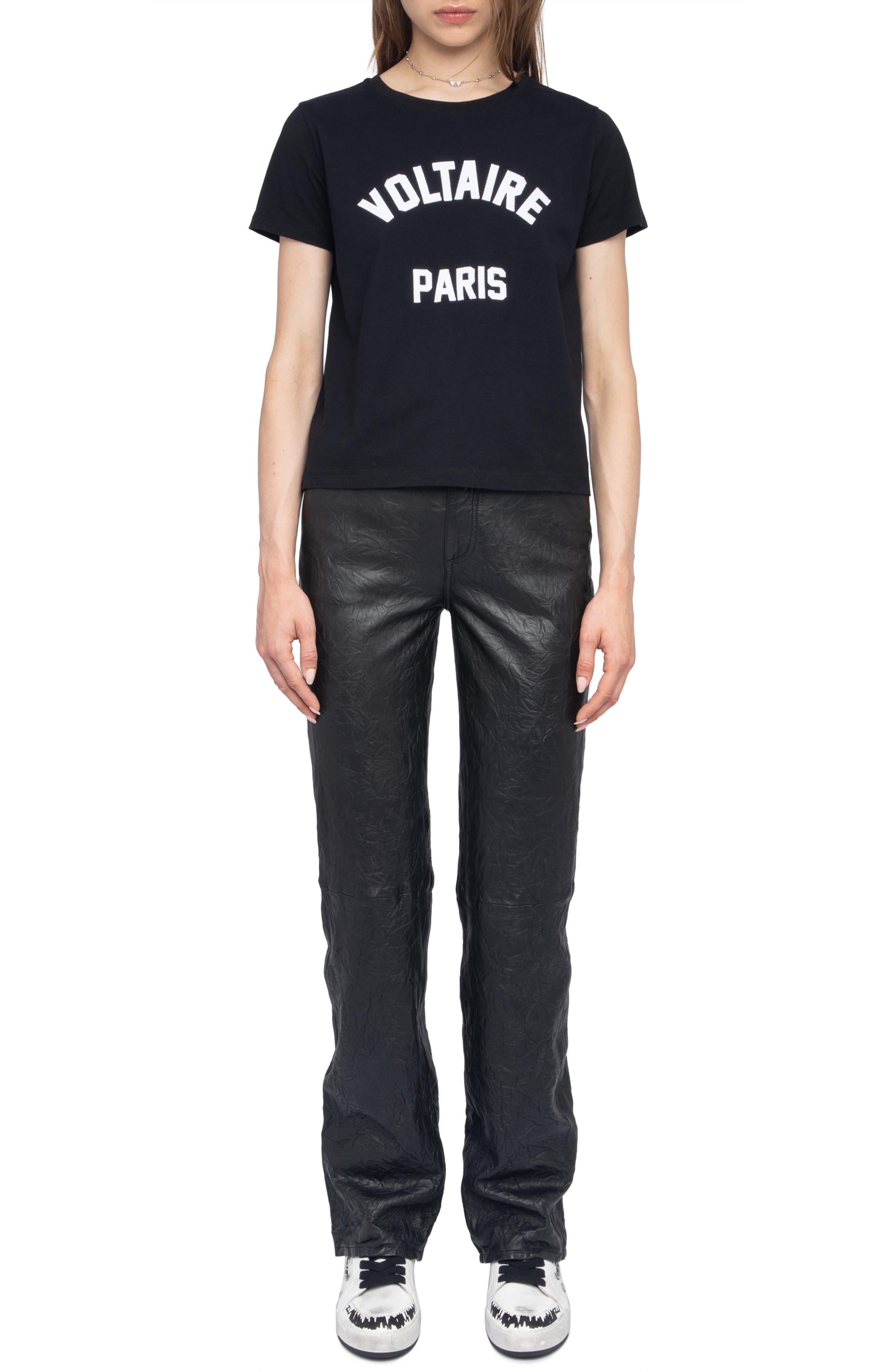 Zadig & Voltaire Alys Voltaire Paris Cotton Graphic T-Shirt in Black at Nordstrom - 6