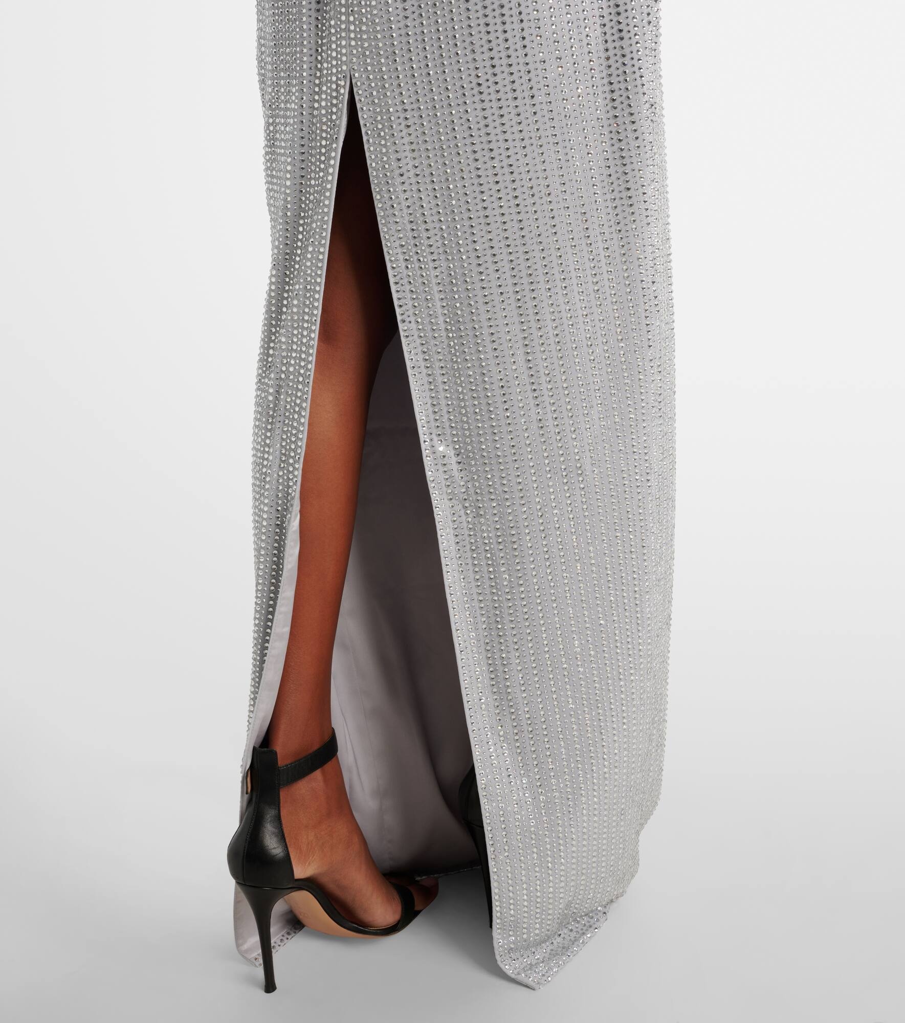 Crystal-embellished chiffon gown - 5