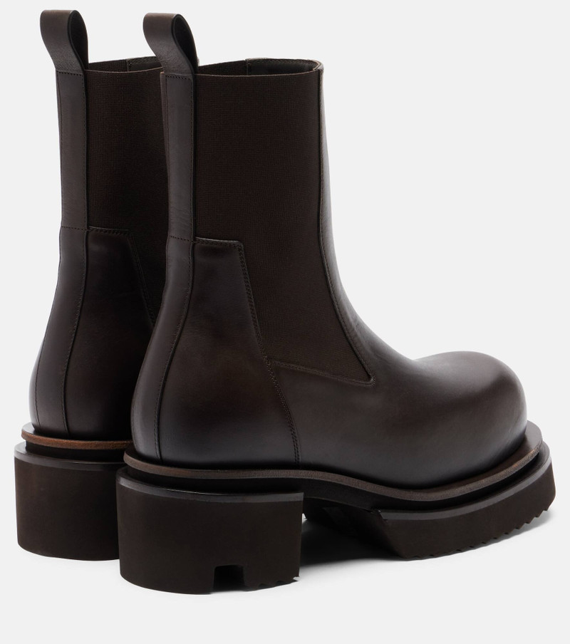 Rick Owens Beatle 60 leather platform Chelsea boots outlook