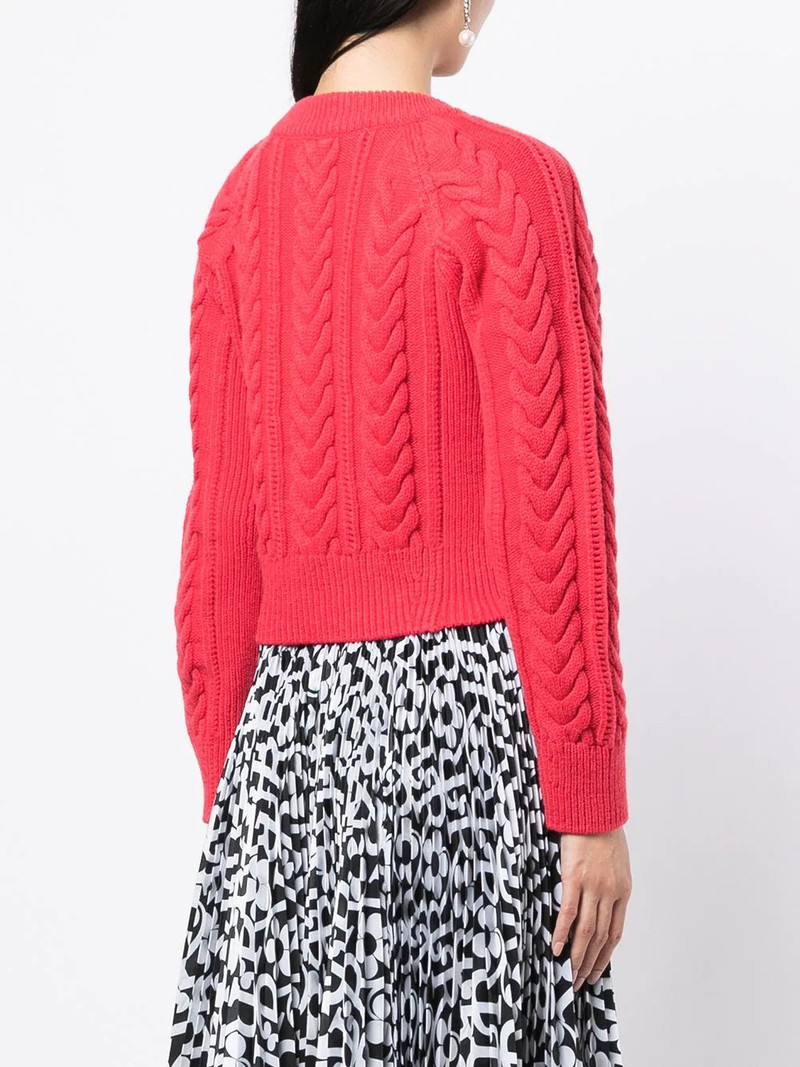 cable-knit fitted jumper 4