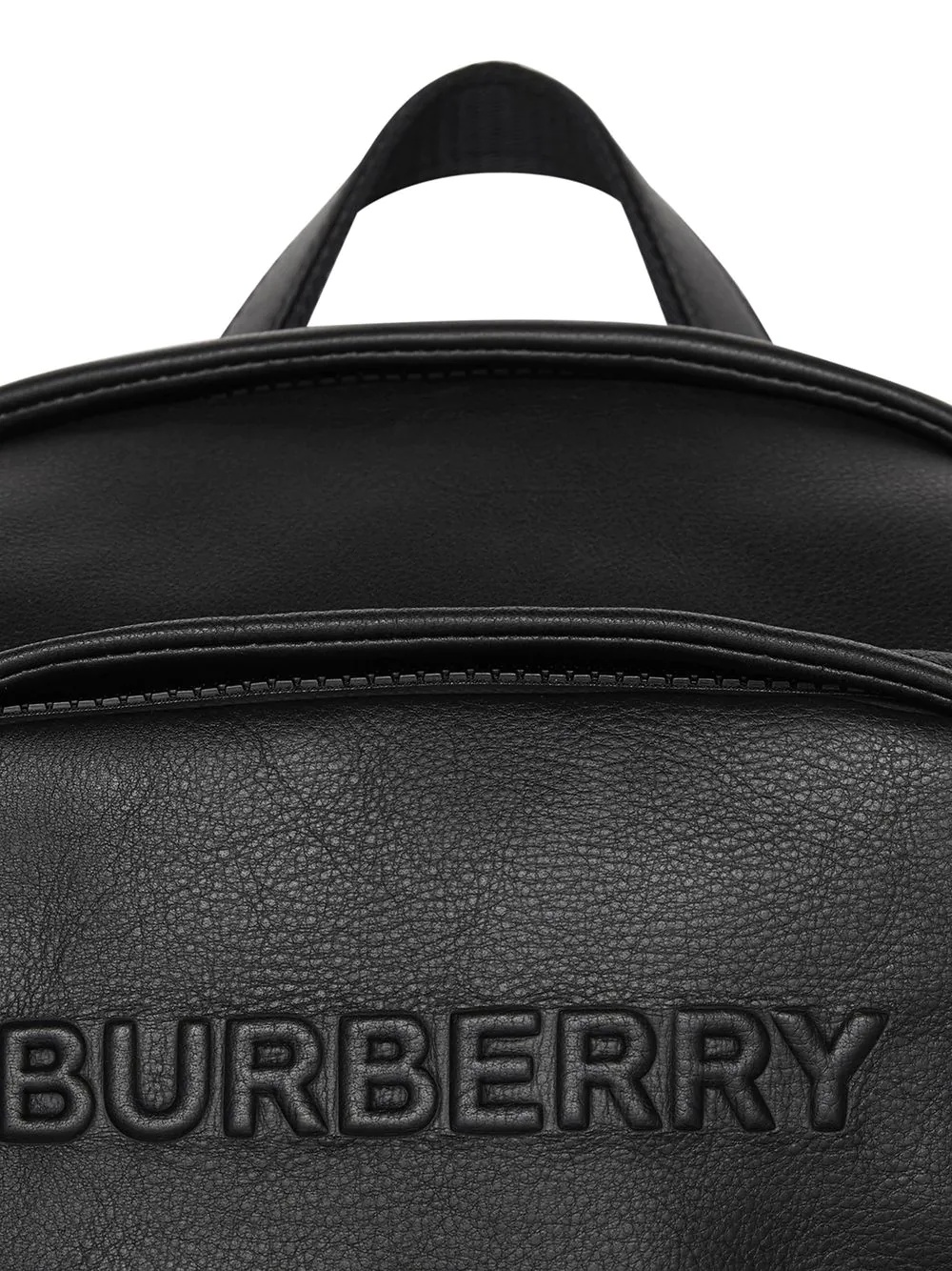 embossed-logo calf leather backpack - 4