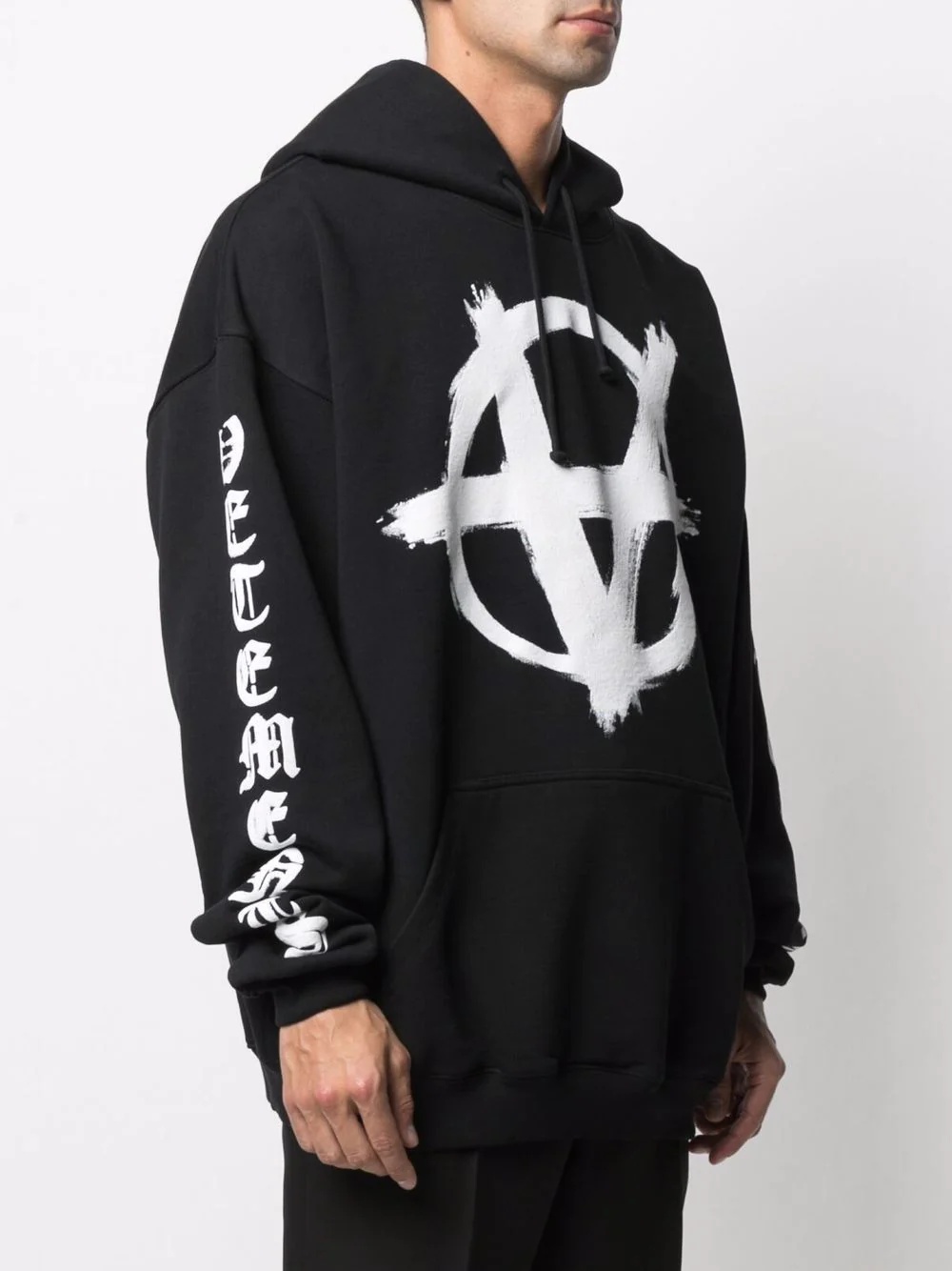 Double Anarchy logo-print hoodie - 4