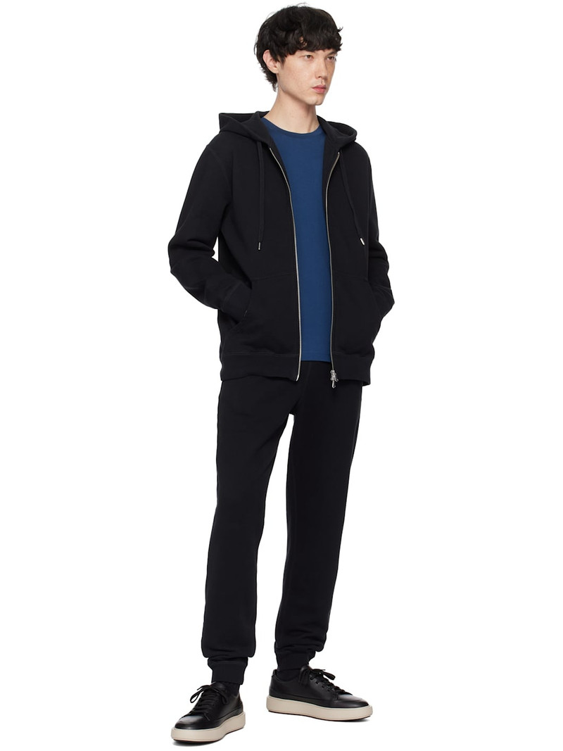 Sunspel Black Loopback Sweatpants outlook