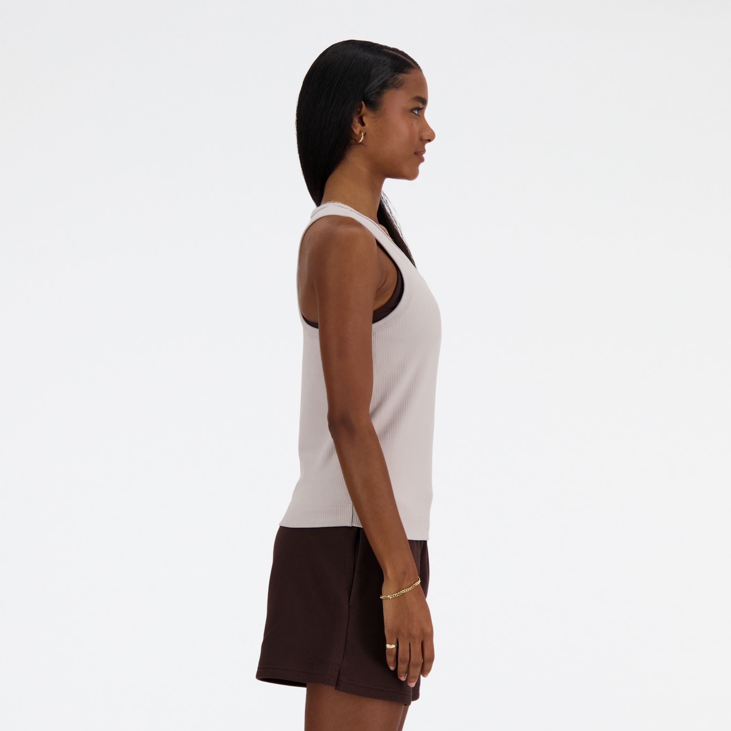 Linear Heritage Rib Knit Racer Tank - 3