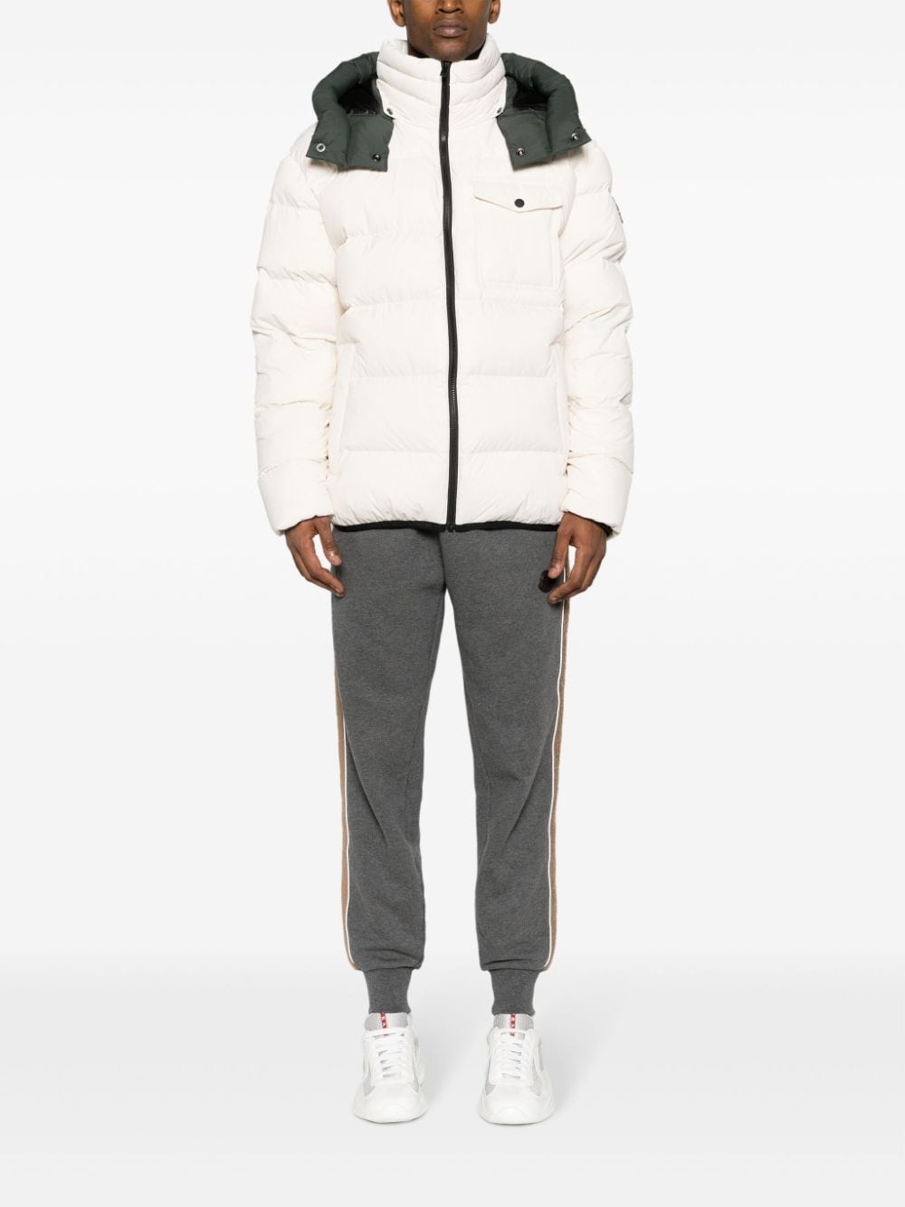 stripe-detail fleece track pants - 2