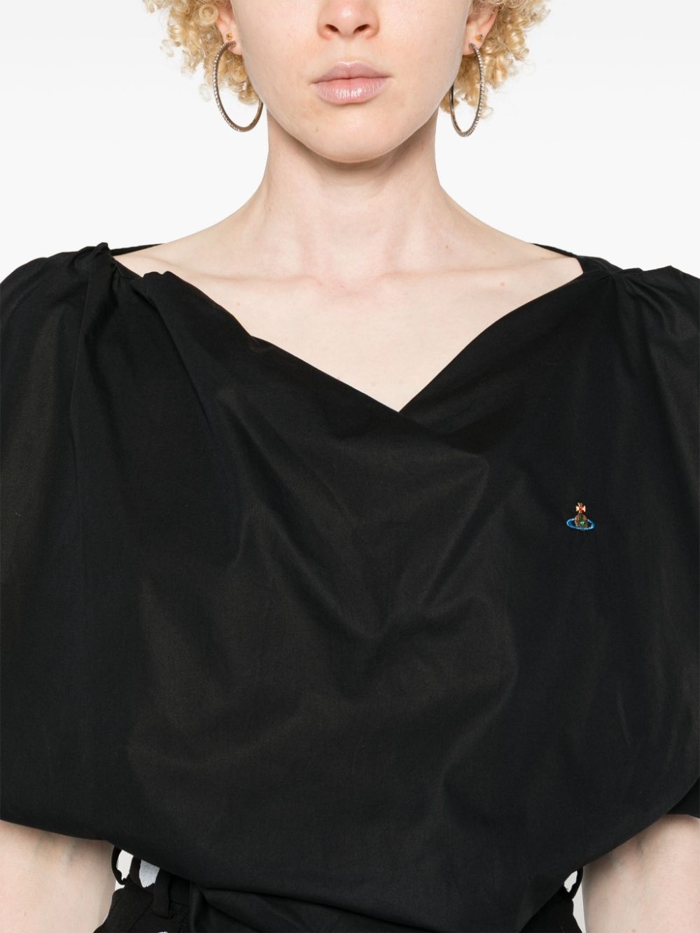 Orb-embroidered blouse - 5