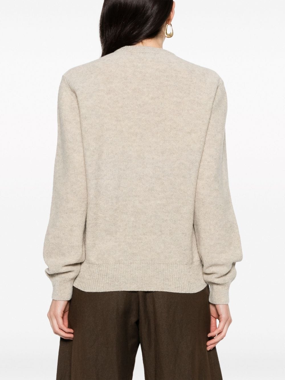 long-sleeve wool jumper - 4
