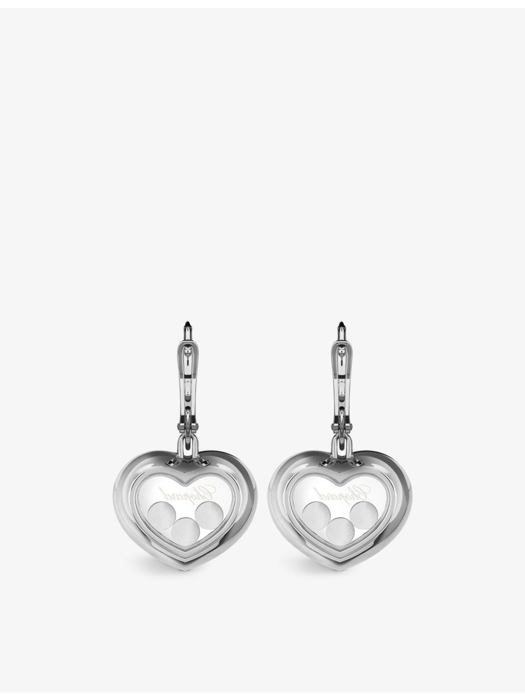 Happy Diamonds 18ct white-gold and diamond earrings - 3