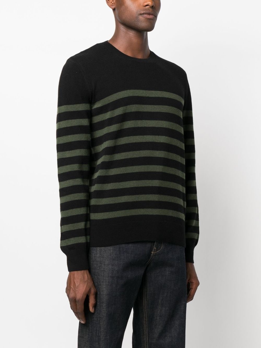 striped wool jumper - 3