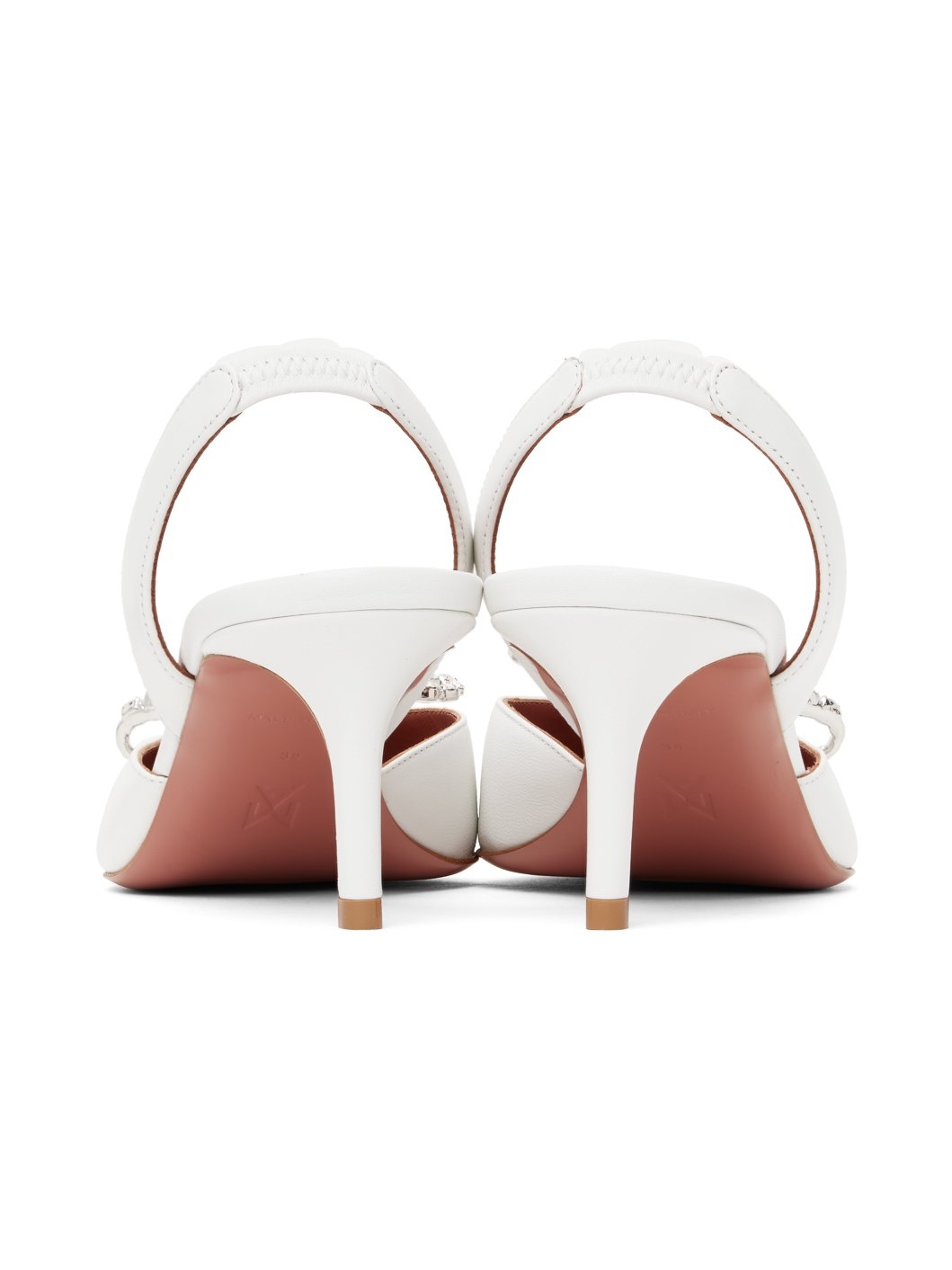 White Rosie Sling 60 Heels - 2