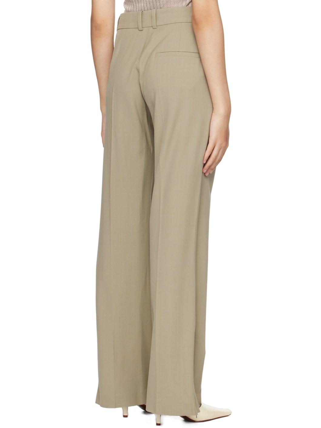 Khaki Rie Trousers - 3