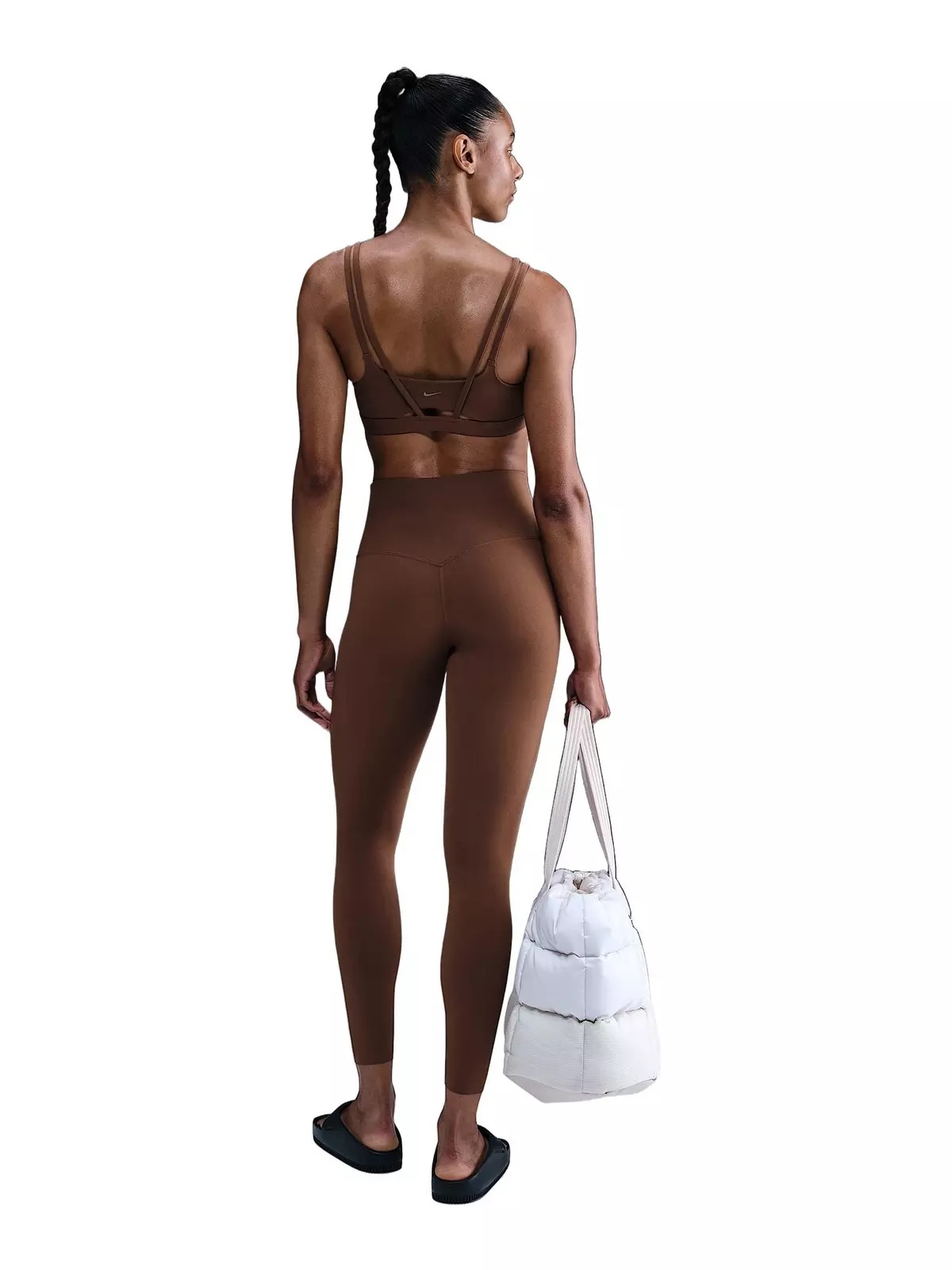 Women's Zenvy Strappy Light-Support Padded Sports Bra -Brown - 5