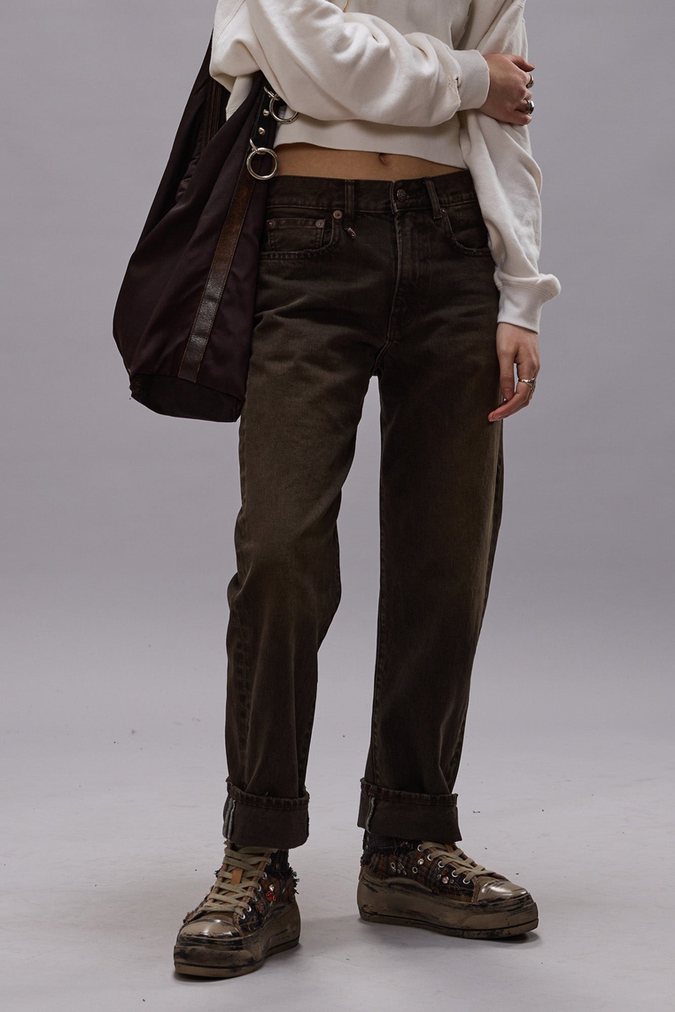 BOYFRIEND JEAN - VINTAGE CHOCOLATE BROWN - R13 - 2