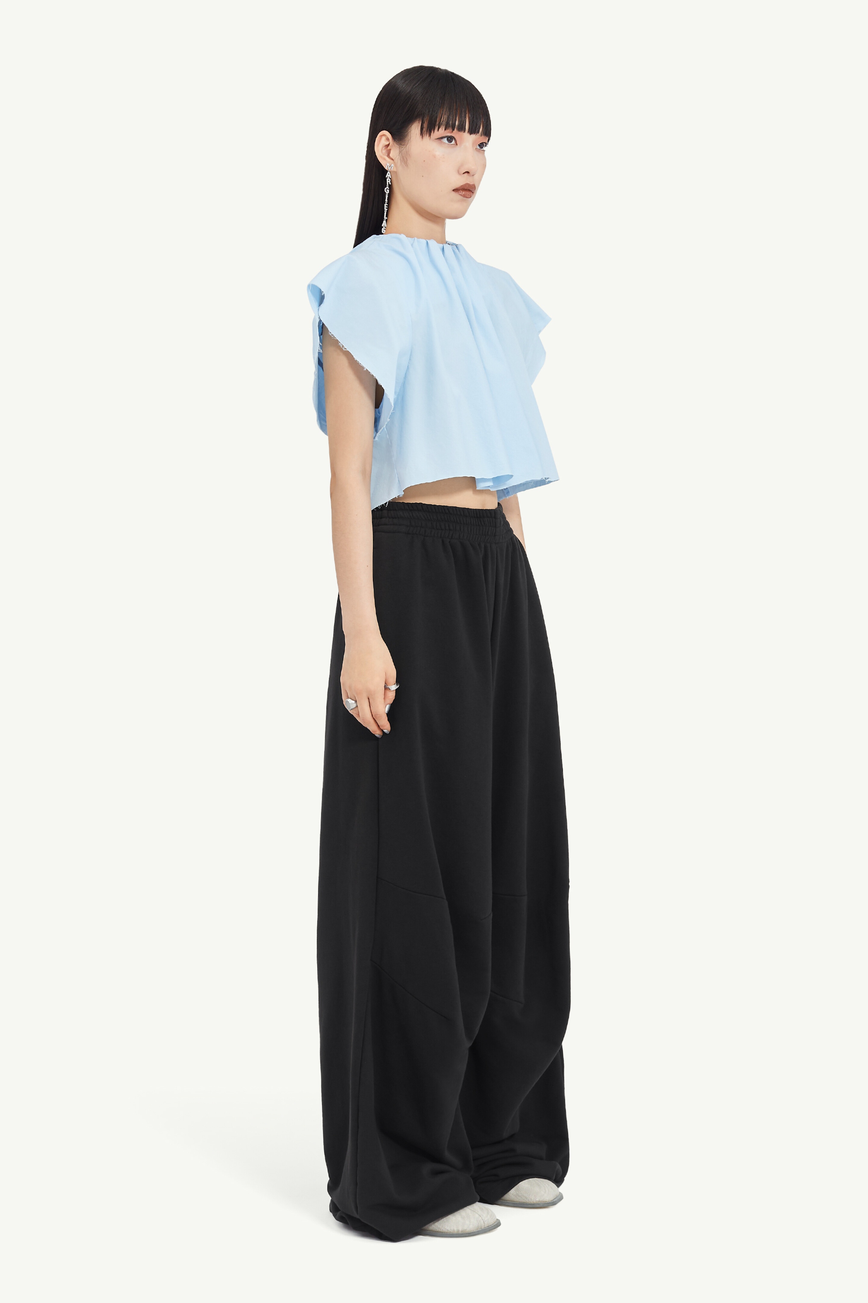 Asymmetric Cotton Poplin Top - 3