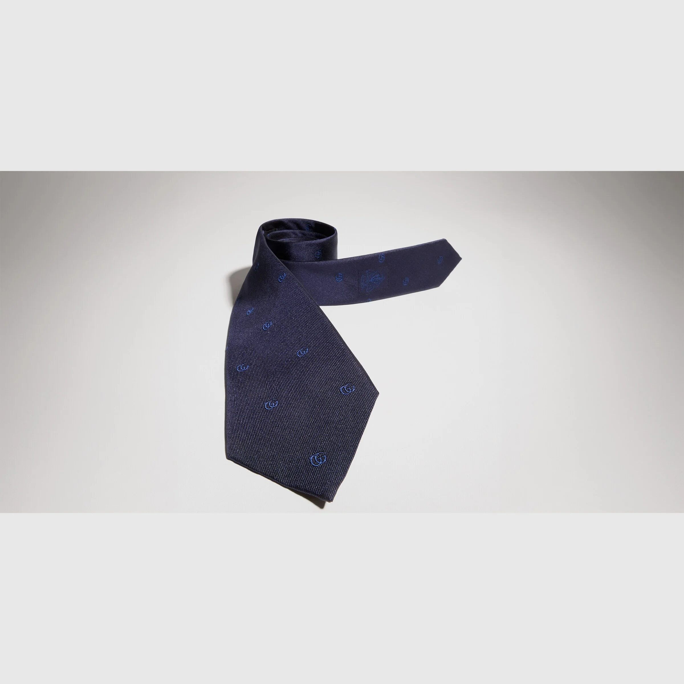 Double G silk jacquard tie - 1