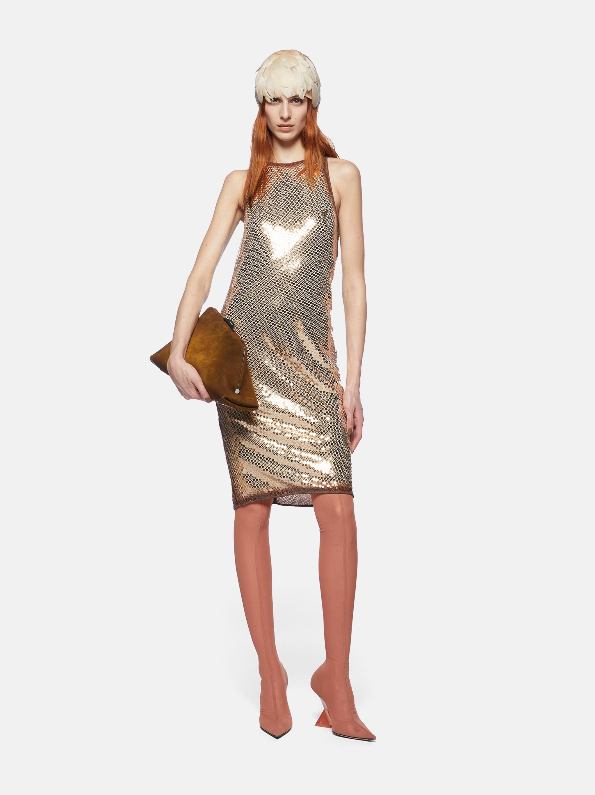 GOLD MINI DRESS - 2