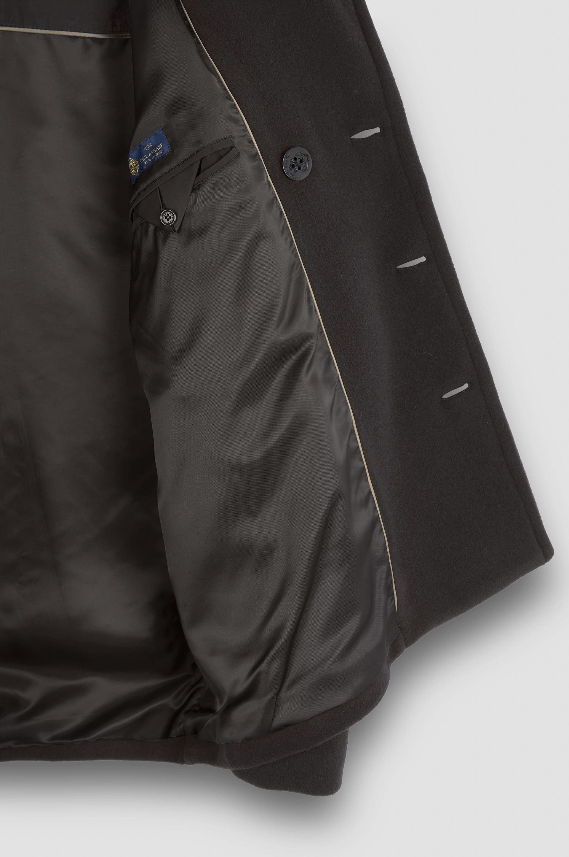 PEACOAT IN WOOL AND CASHMERE - 6