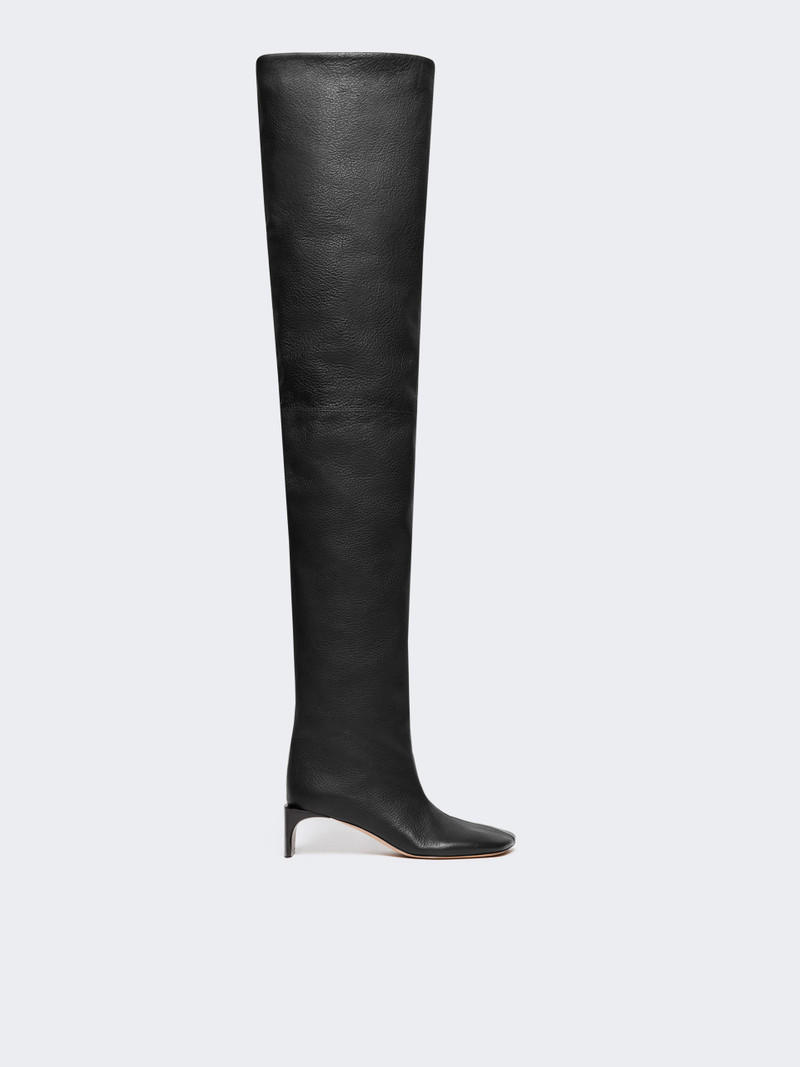 AGGRAVI1234 Thigh-high calfskin boots - RUNWAY 1