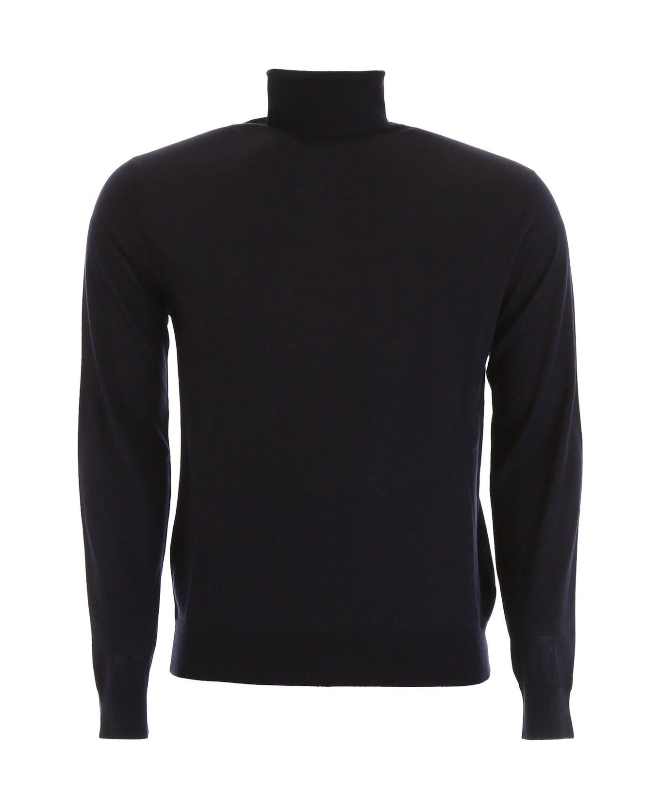 Turtleneck Knitted Pullover - 1