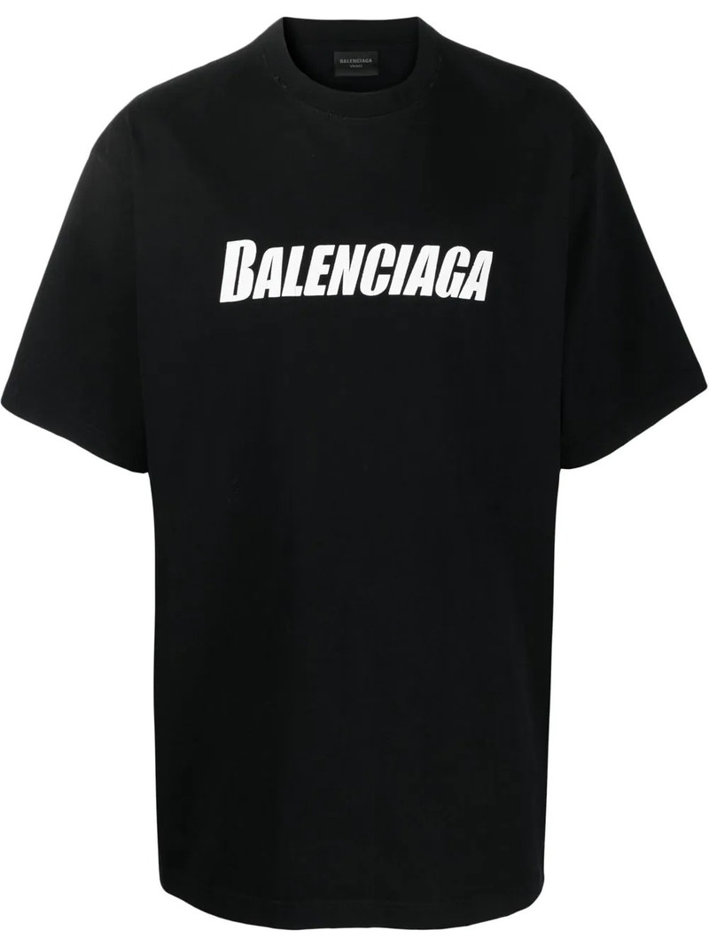 logo-print cotton T-shirt - 1