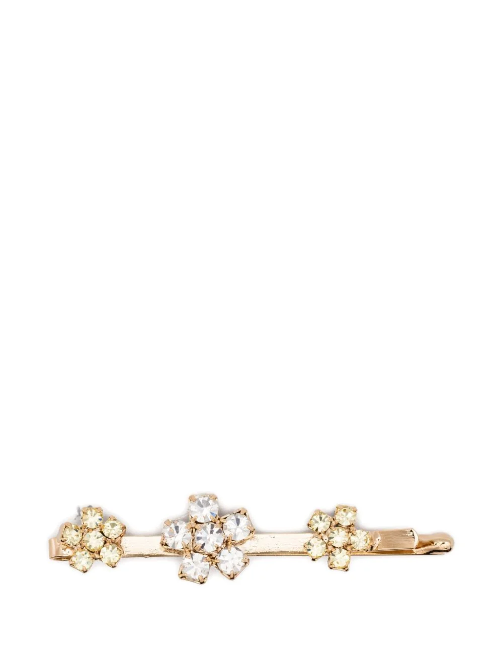 flower-embellished hair slide - 1