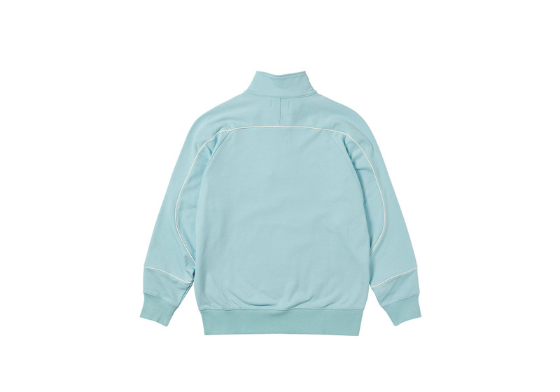 PALACE SPORT PIPED 1/4 ZIP CRYSTALISED BLUE outlook