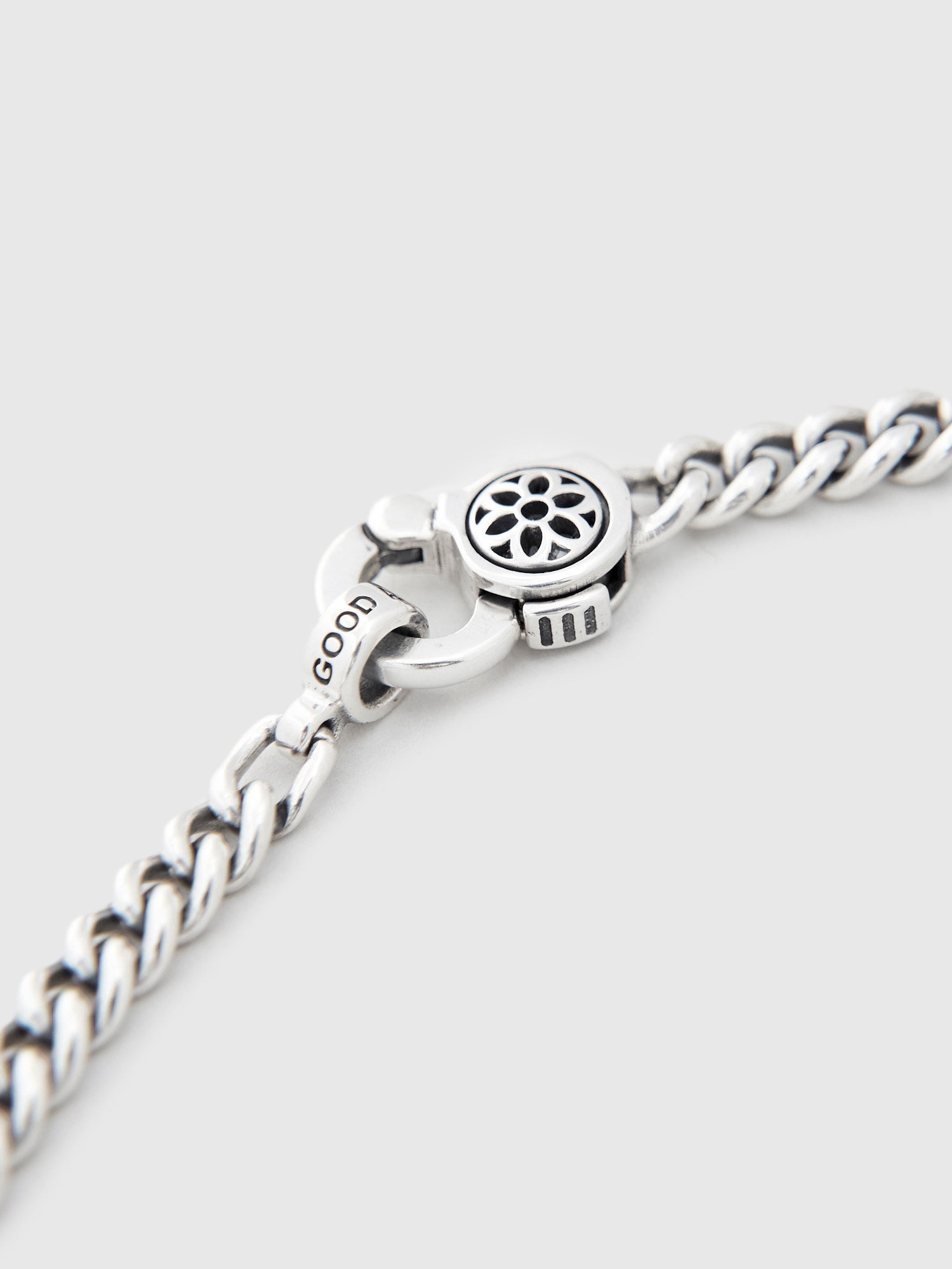 Curb Chain Necklace Size AA in Sterling Silver - 4