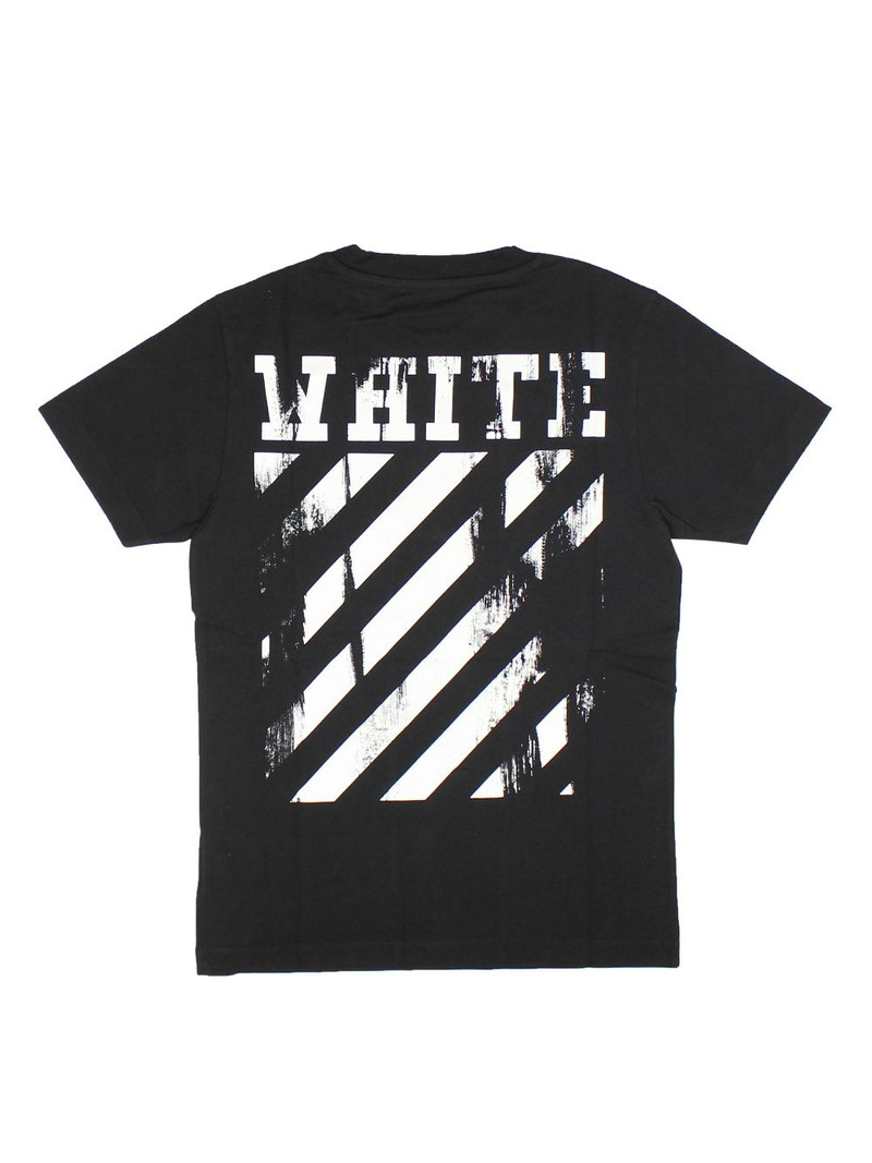 Off-White Diag-stripe cotton T-shirt outlook