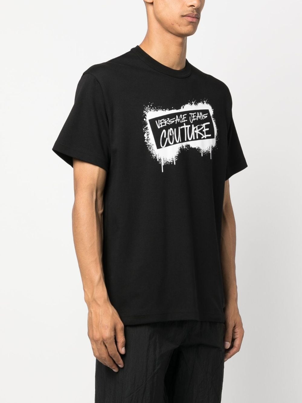 logo-print cotton T-shirt - 3
