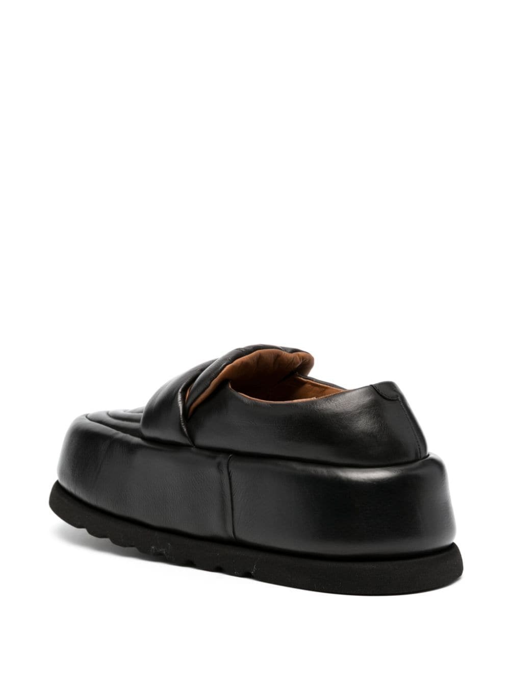 40mm leather platform loafers - 3