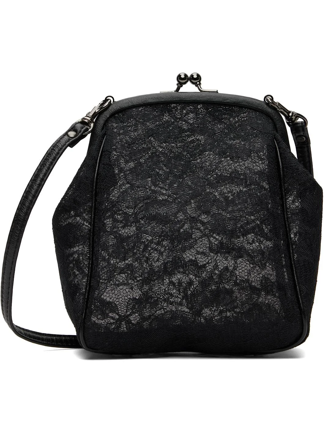Black Clasp Pouch Bag - 1
