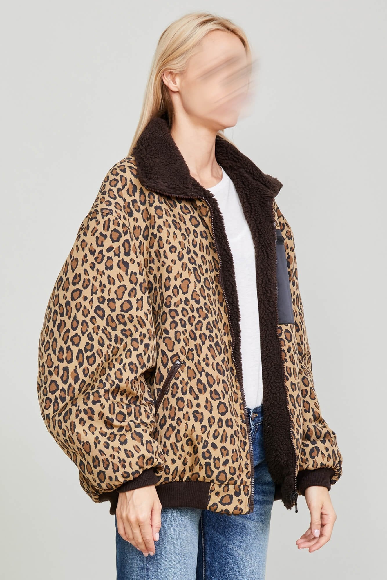 BACKZIP WINDBREAKER - PRINTED LEOPARD - 5