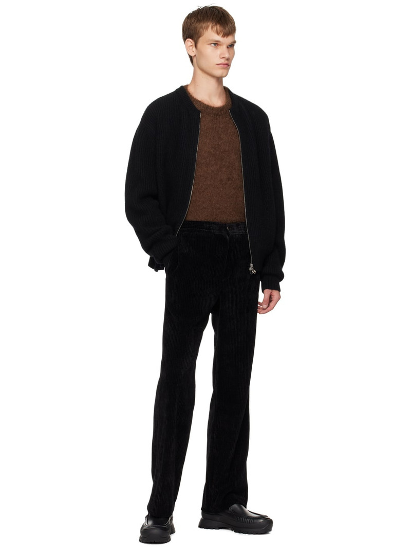 SOLID HOMME Brown Crewneck Sweater outlook