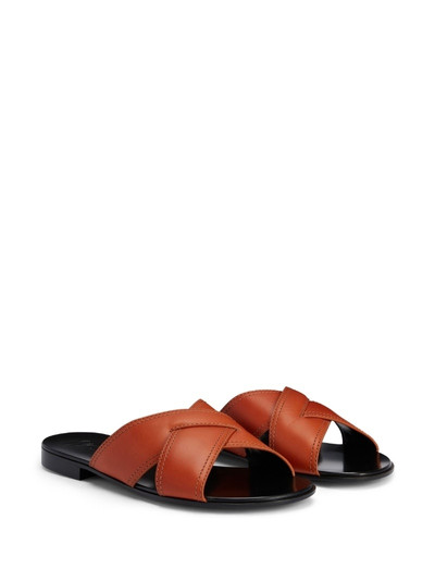 Giuseppe Zanotti Flavio crossed-leather sandals outlook