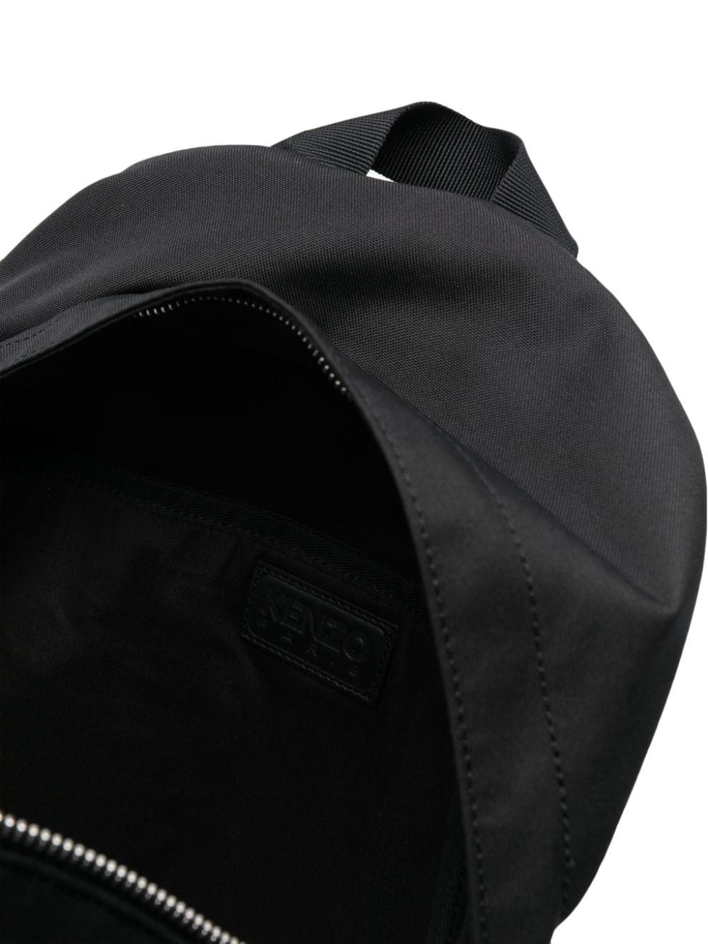 logo-patch canvas backpack - 5