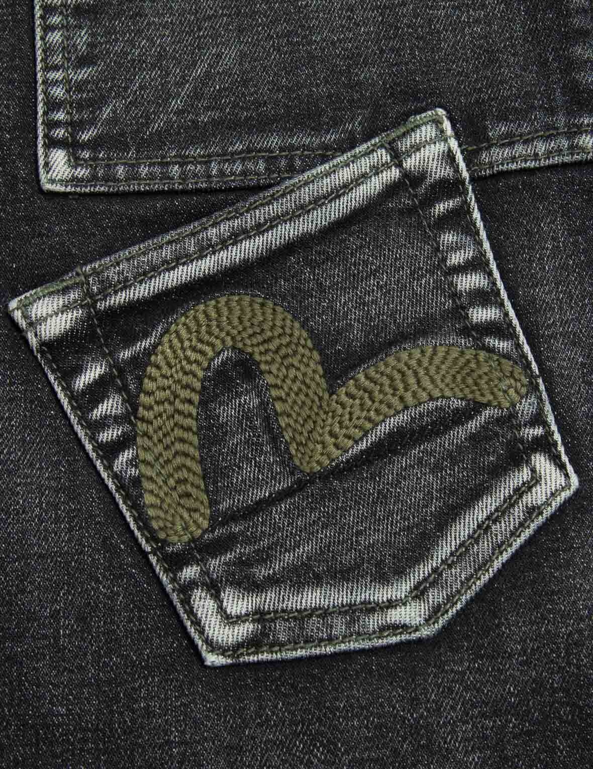 SEAGULL EMBROIDERY MULTI-POCKET CARROT FIT JEANS #2017 - 9