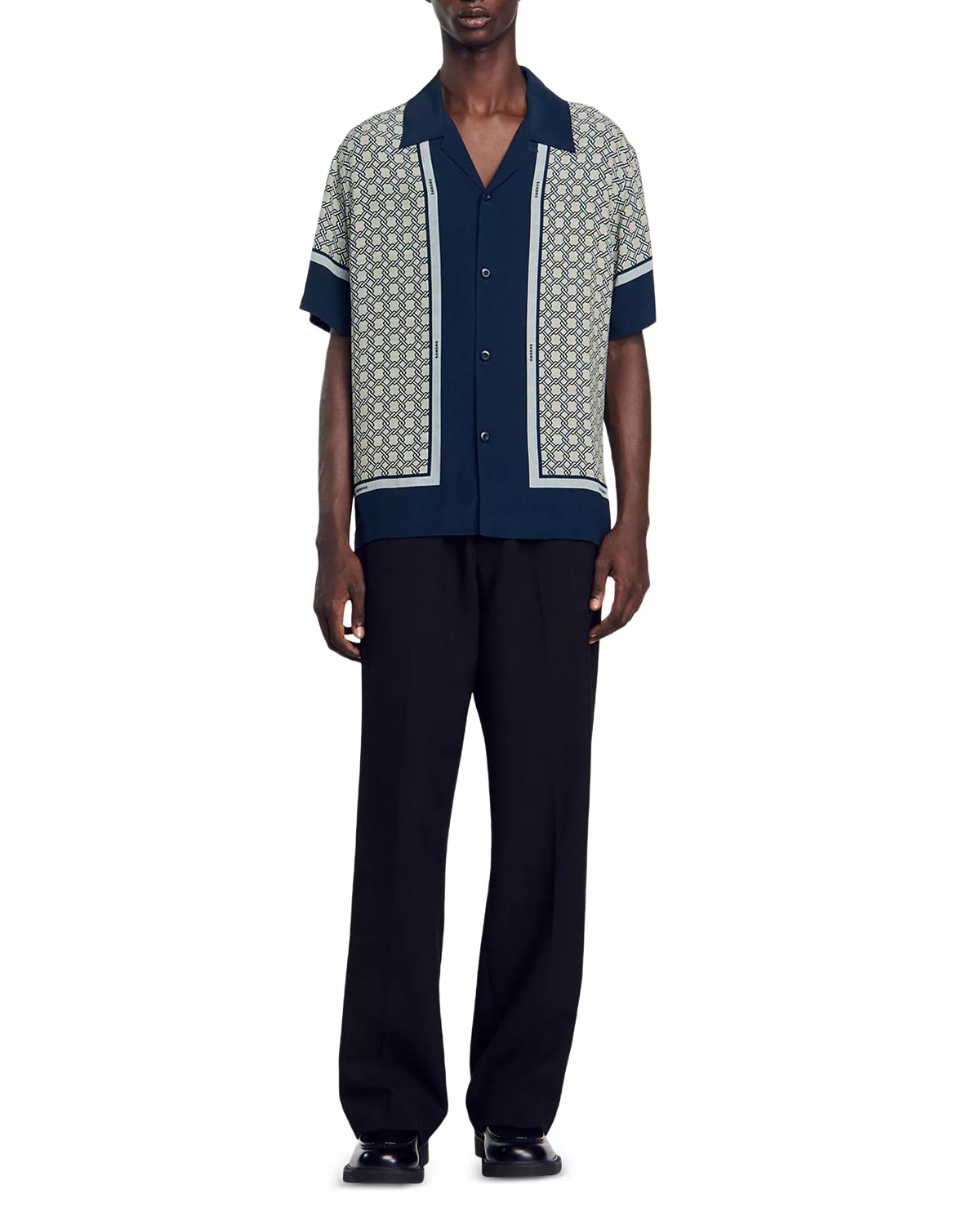 Short Sleeved Patterned Shirt - 2