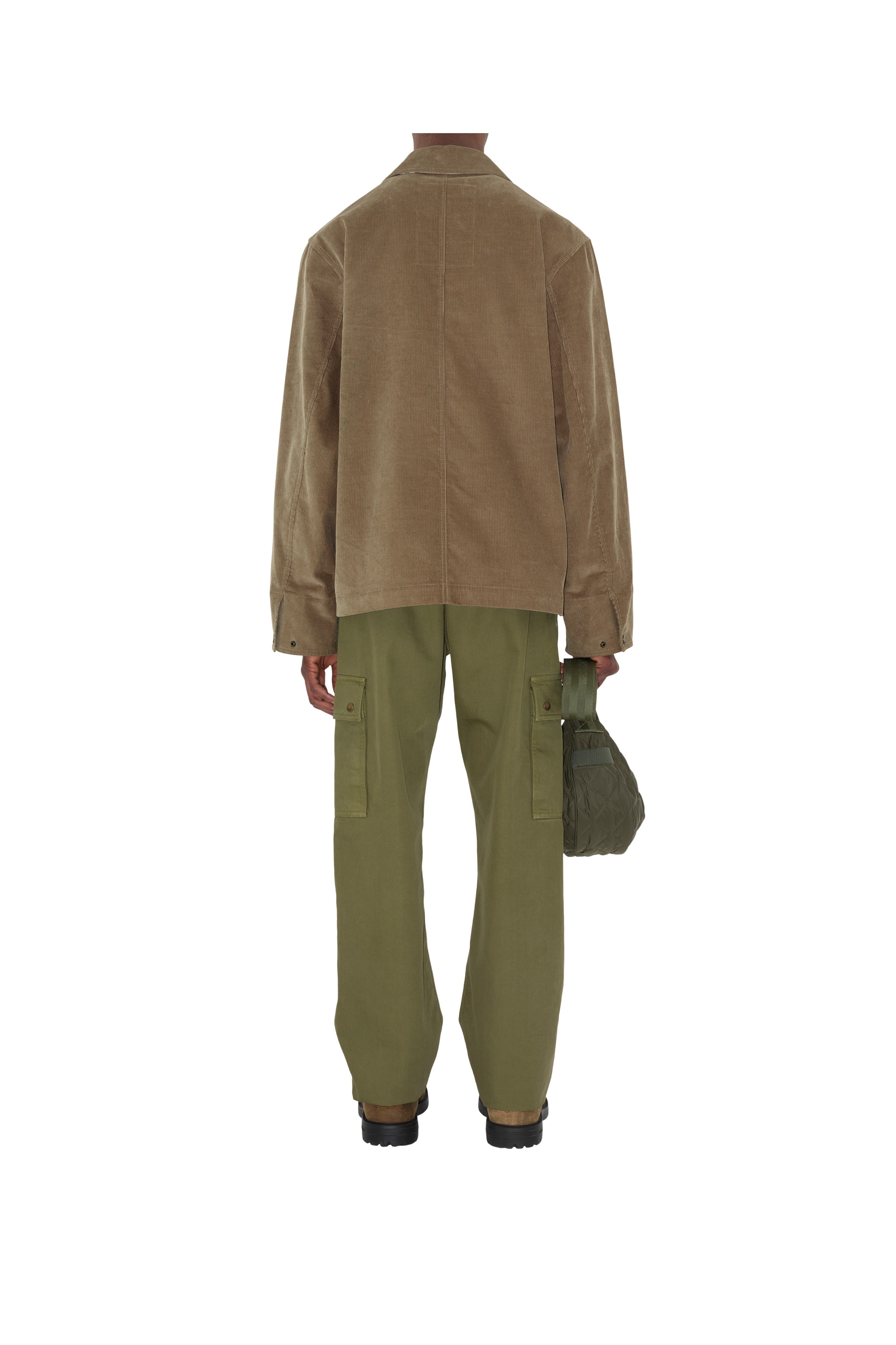 burberry Corduroy Jacket in Puddle Beige at Nordstrom - 4