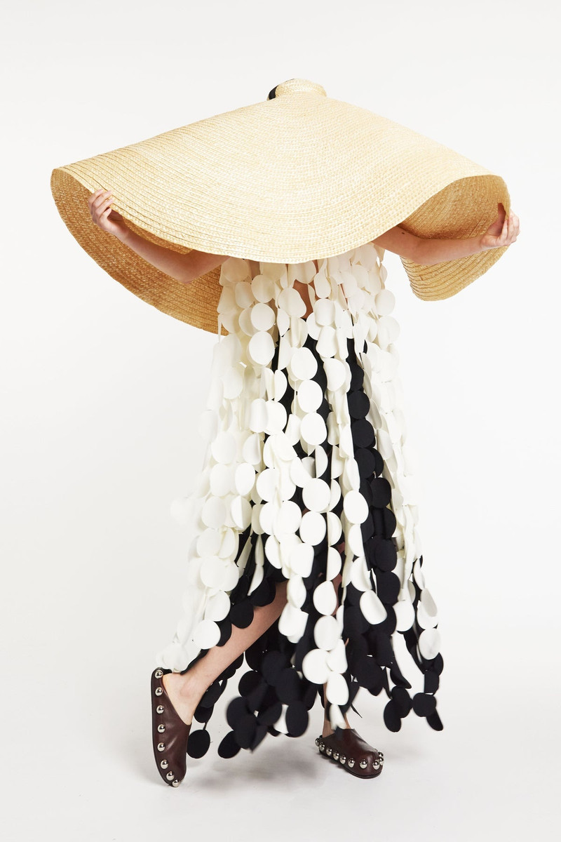 MULTI CIRCLE LAYERED CAPE TOP IVORY 5