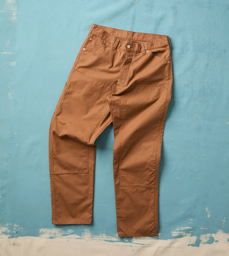 Tobacco Lightweight Cotton Canvas Carpenter Pant - 1
