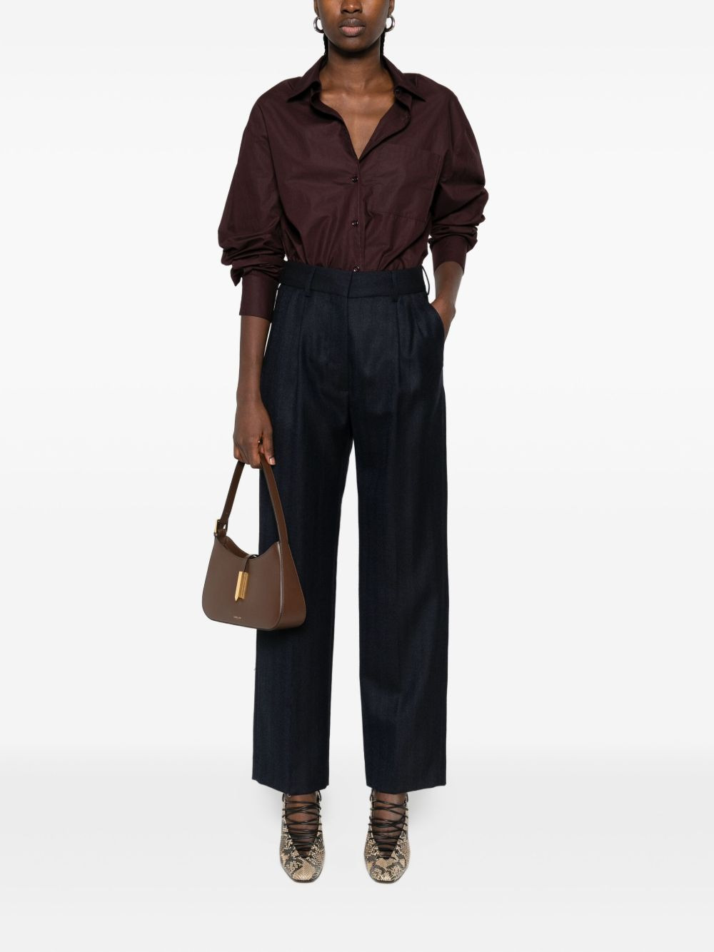 pleated-front trousers - 2