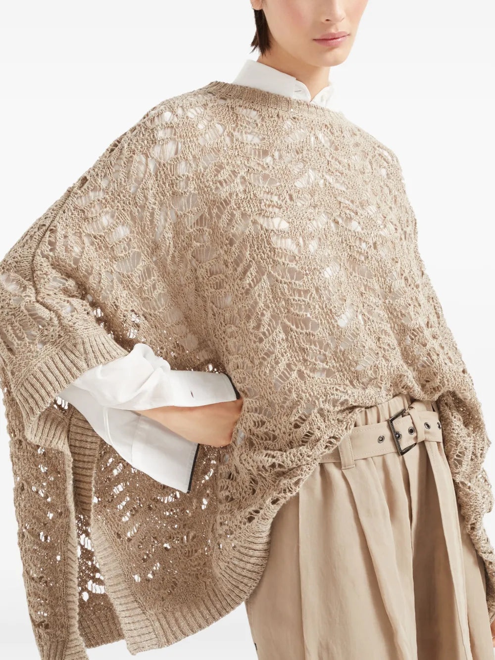 Brunello Cucinelli Brunello Cucinelli Women Poncho Foliage