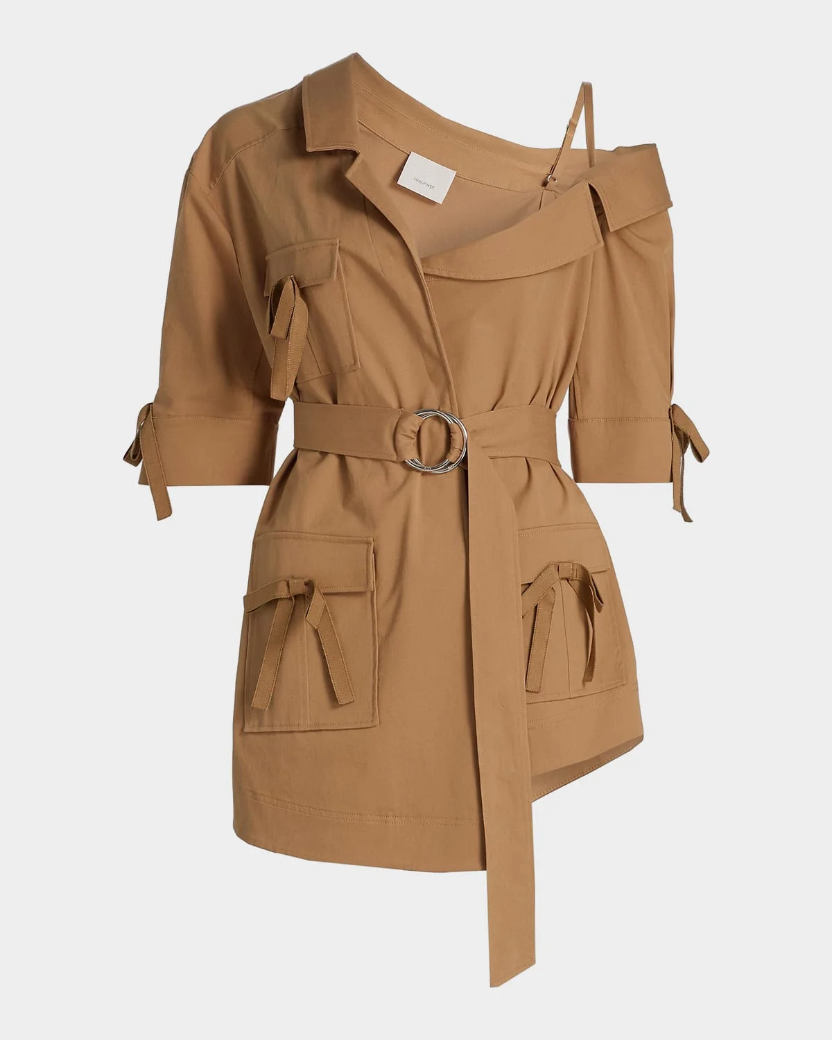 Saige Belted Cotton Twill Jacket - 1