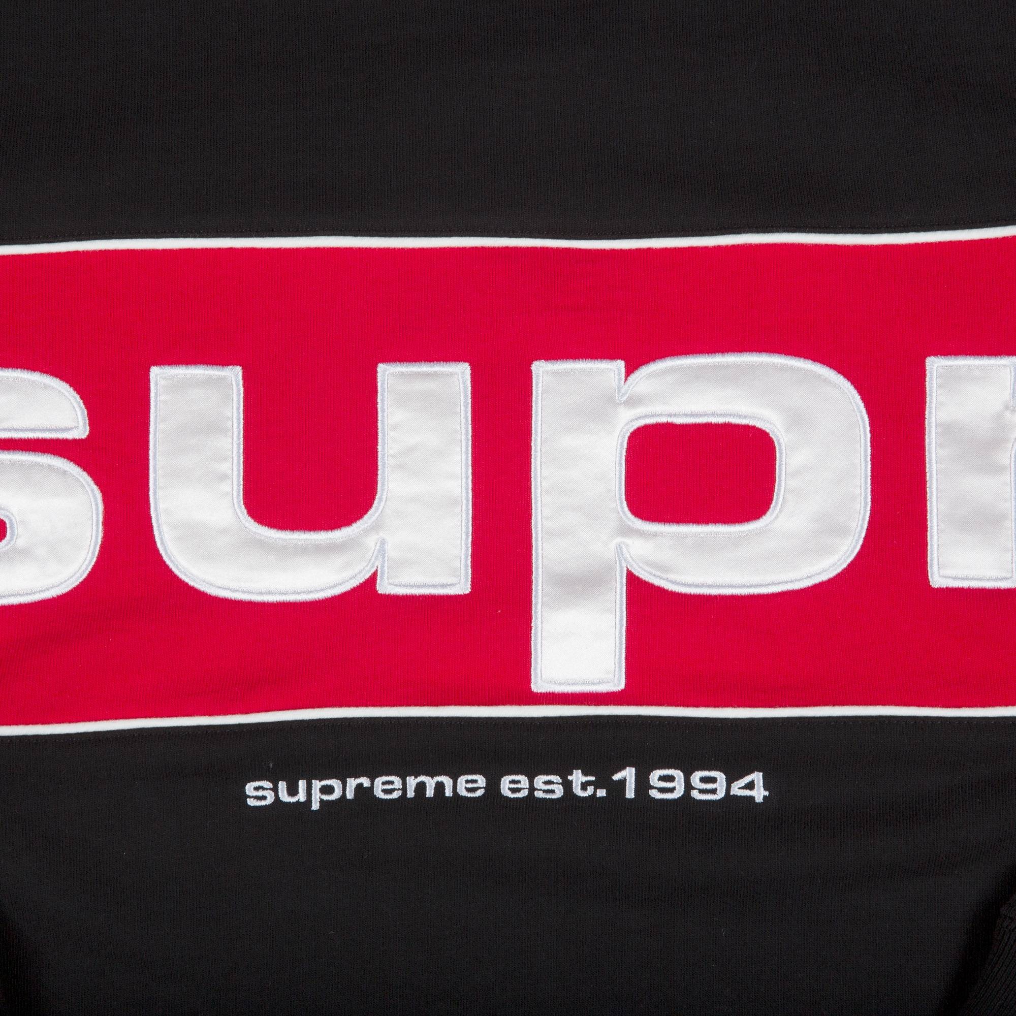 Supreme Piping Crewneck 'Black' - 3