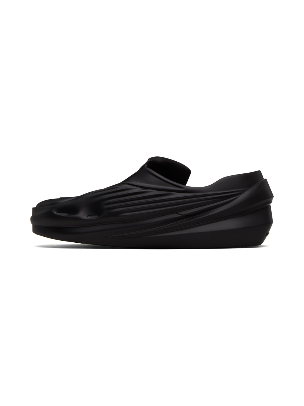 Black Mono Slip-On Sneakers - 3